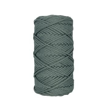 Полиэфирный Шнур для вязания Ш-ПЭ 036-100 Серо-зелёный, Змм, 100 м 