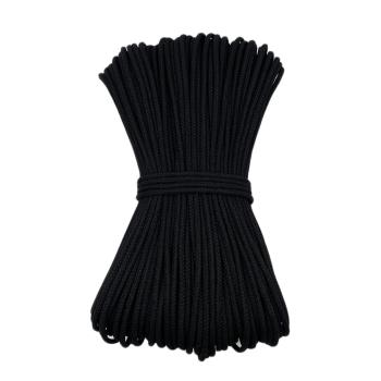 Хлопковый шнур УЦЕНКА для шитья с сердечником 5 мм/30 м, цвет Чёрный