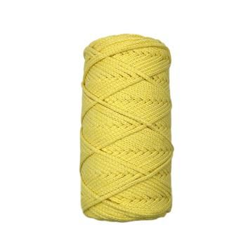 Хлопковый Шнур для вязания Ш-ХЛ3_027 Жёлтый, Змм/100м, хлопок