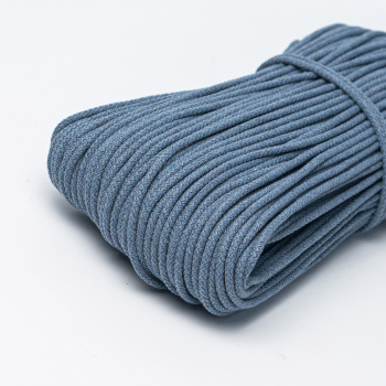 Хлопковый шнур для шитья с сердечником ШН_П20, 5 мм/100 м, цвет Светлый джинс