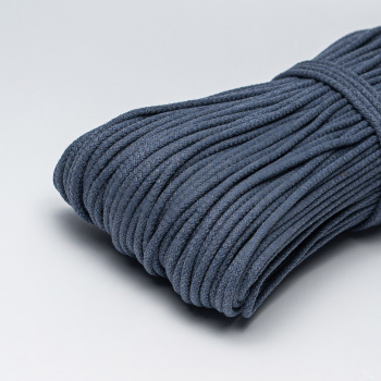 Хлопковый шнур для шитья с сердечником ШН_П26, 5 мм/100 м, цвет Серо-синий