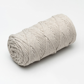 Хлопковый Шнур для вязания ШХ_28 Лён, 4мм/100м, хлопок