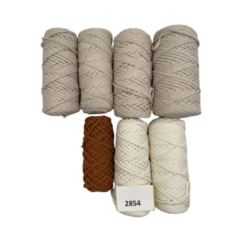 НШВ_2854 Набор хлопковых шнуров на вес 4 мм, 1 кг