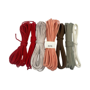 НШВ_2173 Набор хлопковых шнуров  для шитья на вес 5 мм, 1 кг
