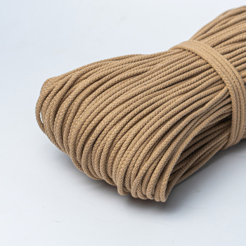 Хлопковый шнур для шитья с сердечником ШН_П63, 5 мм/100 м, цвет Золотой песок