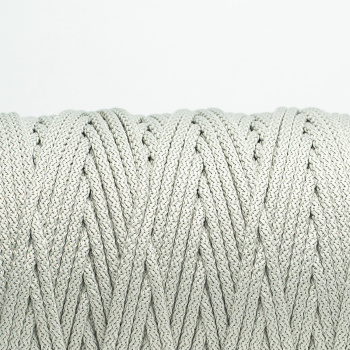 Полиэфирный Шнур с сердечником для вязания Ш-ПЭ5-51 Серебро, 5мм/100 м 