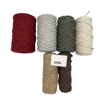 НШВ_3090 Набор хлопковых шнуров на вес 4 мм, 1 кг