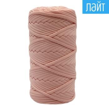 Полиэфирный шнур для вязания ЛАЙТ ПШЛ_34 Светло-розовый, 4 мм/100 метров