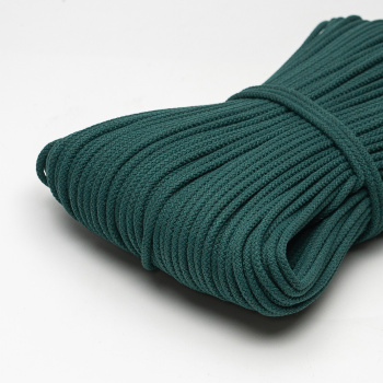 Хлопковый шнур для шитья с сердечником  5 мм/100 м, цвет Сосна