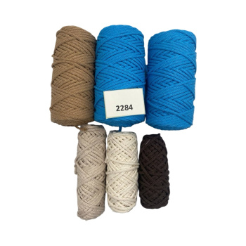 НШВ_2284 Набор хлопковых шнуров на вес 4 мм, 1 кг