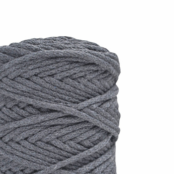 Хлопковый Шнур для вязания Ш-ХЛ5 066 Дымчатый 5 мм/100 м, хлопок