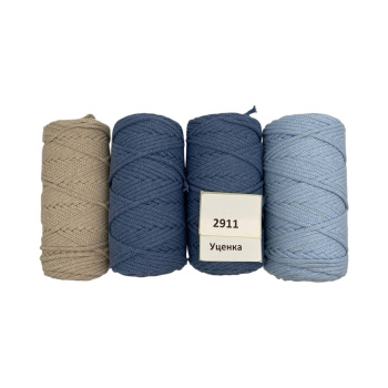НШВ_2911 Набор хлопковых шнуров на вес 4 мм, 1 кг УЦЕНКА