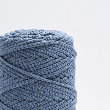 Хлопковый Шнур для вязания ШХ_29 Светлый джинс, 4мм/100м, хлопок