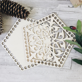 1104-4 Набор крышка и дно "Этно" 5-ти угольник 12см по стороне