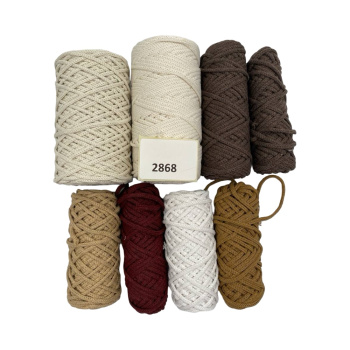 НШВ_2868 Набор хлопковых шнуров на вес 4 мм, 1 кг
