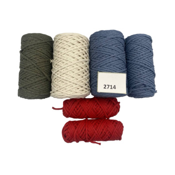 НШВ_2714 Набор хлопковых шнуров на вес 4 мм, 1 кг