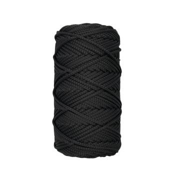 Полиэфирный Шнур для вязания Ш-ПЭ 022-100 Тёмно-серый, Змм, 100 м 
