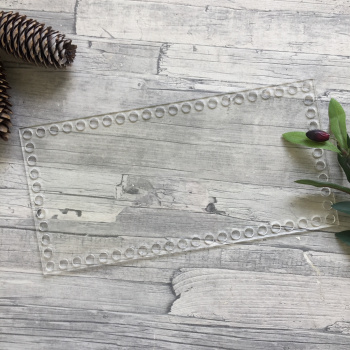 2017 Донышко из оргстекла, Острый прямоугольник, 30x15 см