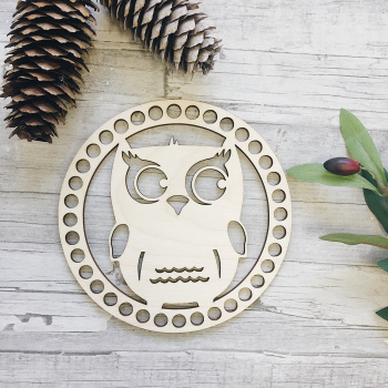 1052-15 Крышка/дно "Сова" d=15 см
