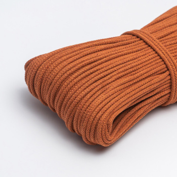Хлопковый шнур для шитья с сердечником ШН_П64, 5 мм/100 м, цвет Терракот