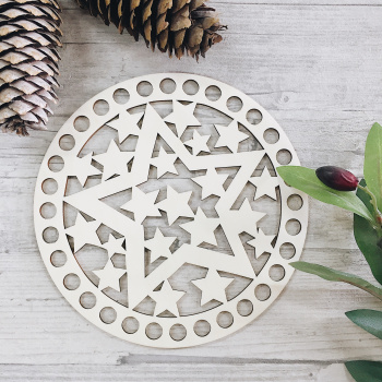 1066-15 Крышка/дно "Звезды" d=15 см