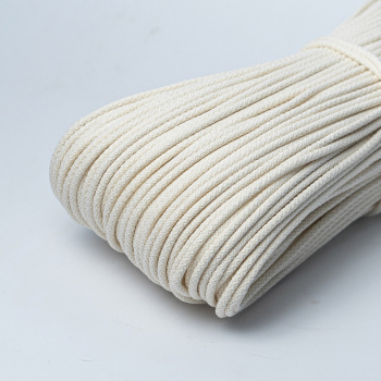Хлопковый шнур для шитья с сердечником 5 мм/100 м, цвет Айвори 