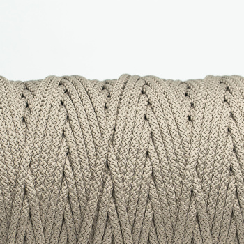 Полиэфирный Шнур с сердечником для вязания Ш-ПЭ5-73 Серый перламутр, 5мм/200 м 