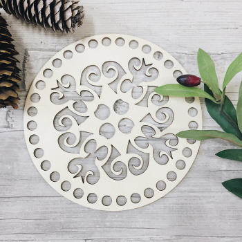 1026-17 Крышка/дно "Королевский узор" d=17 см