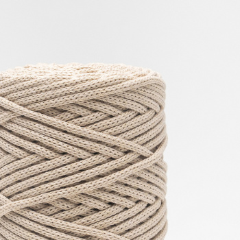 Хлопковый Шнур для вязания ШХ_52 Ваниль, 4мм/100м, хлопок