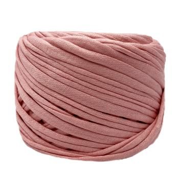Трикотажная пряжа Hobyt 260-VMV2 Розовый персик,вторичная, лицевая, 100% хлопок, 50 м, 220 г, 7-9 мм