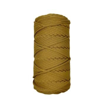 Полиэфирный шнур для вязания ПЭШ_67 Горчица, 4 мм/100 метров