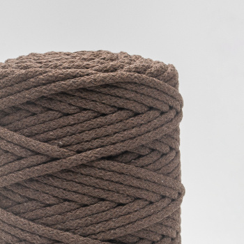 Хлопковый Шнур для вязания Ш-ХЛ5 042 Шоколад, 5 мм/100 м, хлопок