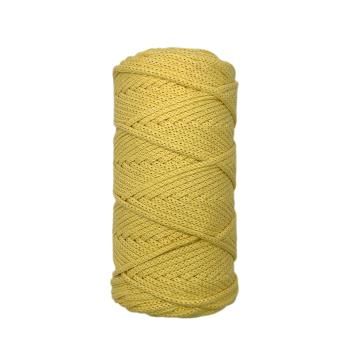 Хлопковый Шнур для вязания ШХ_16 Жёлтый, 4мм/100м, хлопок