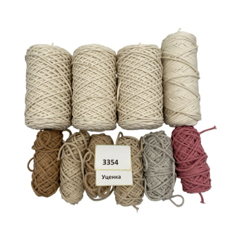 НШВ_3354 Набор хлопковых шнуров на вес 3 мм, 1 кг УЦЕНКА