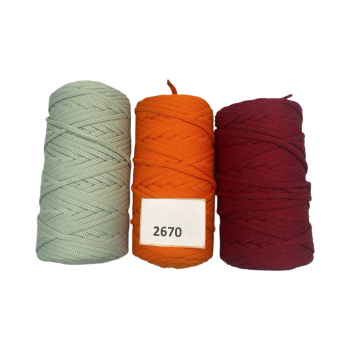 НШВ_2670 Набор полиэфирных шнуров без сердечника на вес 5 мм, 1 кг