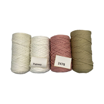 НШВ_2478 Набор полиэфирных шнуров на вес 4 мм, 1 кг УЦЕНКА