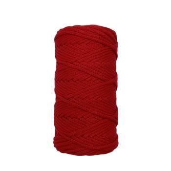Хлопковый Шнур для вязания ШХ_08 Красный, 4мм/100м, хлопок