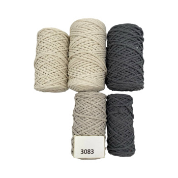НШВ_3083 Набор хлопковых шнуров на вес 4 мм, 1 кг