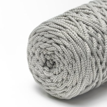 Полиэфирный Шнур для вязания Ш-ПЭ 068-100 Серебро, Змм, 100 м 
