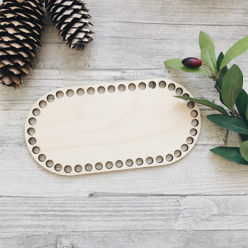 1006 Крышка/дно прямоугольник с закругленными углами 20x10 см