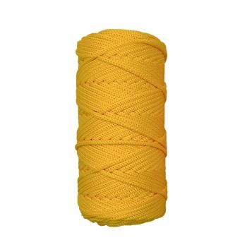 Полиэфирный шнур для вязания ПЭШ_02 Жёлтый, 4 мм/100 метров