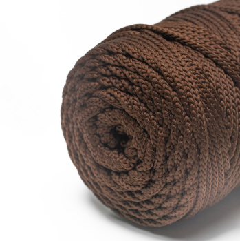 Полиэфирный Шнур для вязания Ш-ПЭ 060-100 Шоколад, Змм, 100 м 