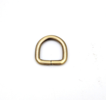 826-4 D- кольцо "Толстое" бронза 30х30мм, для ремня 20 мм