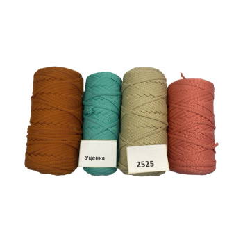 НШВ_2525 Набор полиэфирных шнуров без сердечника на вес 5 мм, 1 кг УЦЕНКА