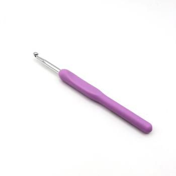 814-1 Крючок для вязания железный с пластиковой ручкой №5