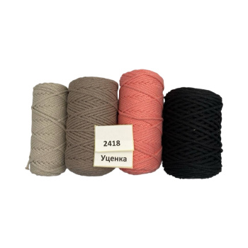 НШВ_2418 Набор хлопковых шнуров на вес 4 мм, 1 кг УЦЕНКА