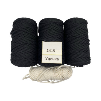 НШВ_2415 Набор хлопковых шнуров на вес 4 мм, 1 кг УЦЕНКА