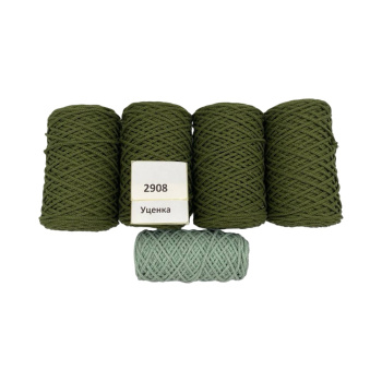 НШВ_2908 Набор хлопковых шнуров на вес 3 мм, 1 кг УЦЕНКА