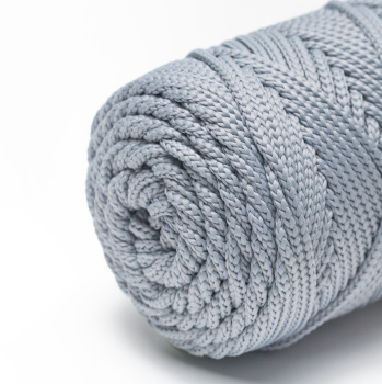 Полиэфирный Шнур для вязания Ш-ПЭ 055-100 Серый жемчуг, Змм, 100 м 