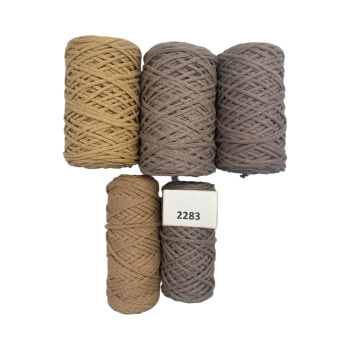 НШВ_2283 Набор хлопковых шнуров на вес 4 мм, 1 кг